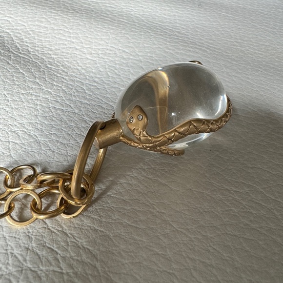 Stella & Dot Snake Orb Gold Long Necklace - Picture 4 of 7